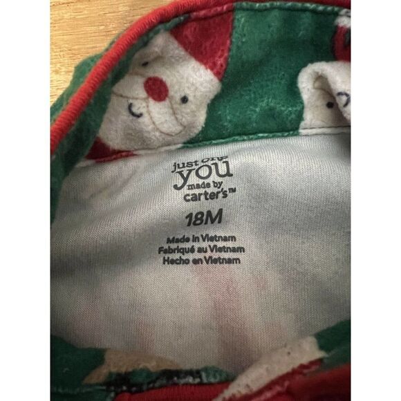 Just One You Christmas Santa Pajama Set 2 piece Baby 18m - Picture 5 of 7